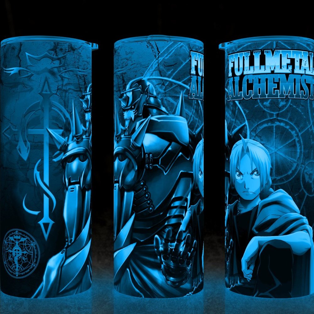 Glow in the Dark Full Metal Alchemist Anime Manga Cup Mug  Tumbler 20oz